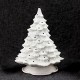 Ceramic Bisque Christmas Tree - 11 inch with base, lights and star